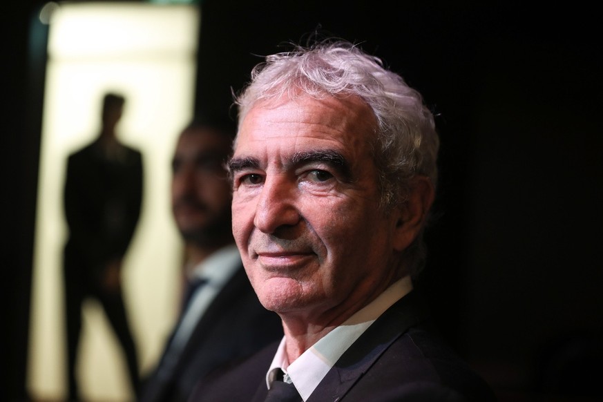 epa10249662 Former French national soccer team coach Raymond Domenech arrives for the Ballon d&#039;Or ceremony in Paris, France, 17 October 2022. For the first time the Ballon d&#039;Or, presented by ...
