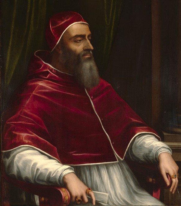 Le pape Clément VII, tableau de Sebastiano del Piombo, vers 1531.
https://www.getty.edu/art/collection/object/103RJN