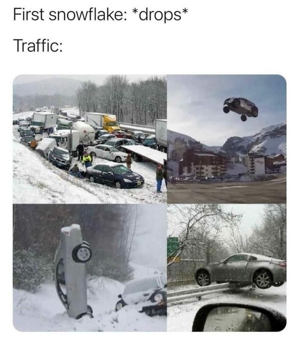 Autos, sobald der erste Schnee fällt