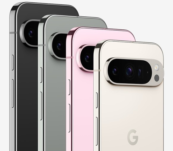 Le Pixel 9 Pro est disponible en «Obsidian», «Hazel», «Rose Quartz» et «Porcelain».