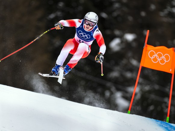 Marco Odermatt s'est montré plutôt à l'aise lors du premier entraînement de descente olympique.