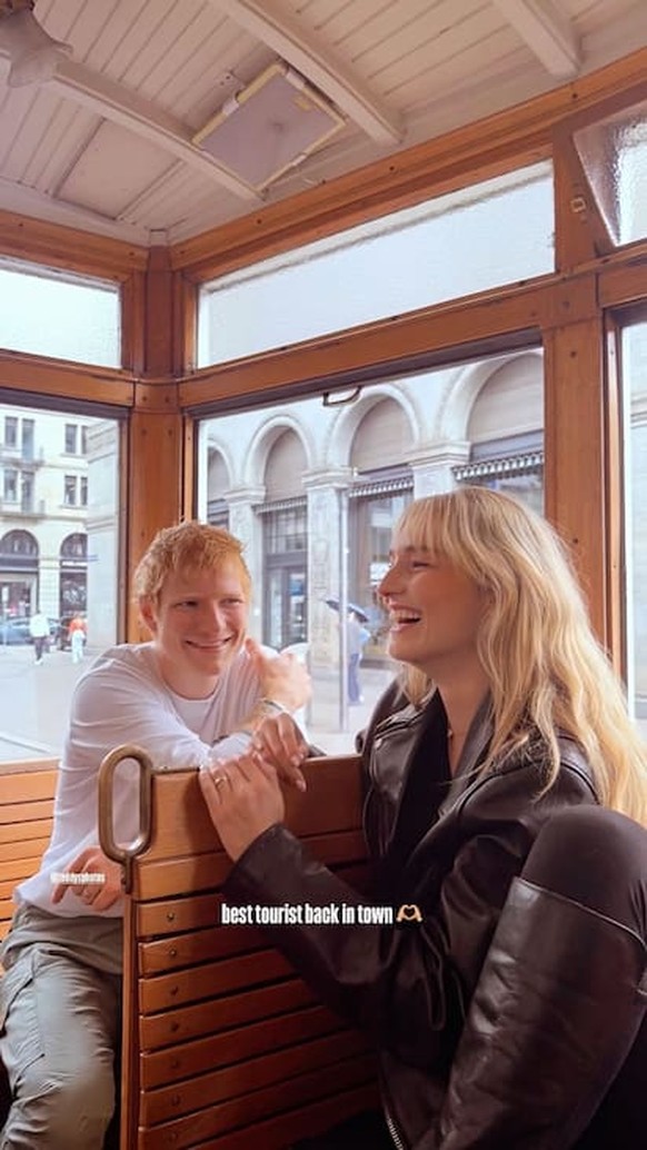 Ed Sheeran et Manuela Frey