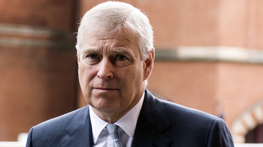 epa09759694 (FILE) - Britain&#039;s Prince Andrew, Duke of York arrives at the Francis Crick Institute in Central London, Britain, 14 July 2017 (reissued 15 February 2022). According to US court docum ...