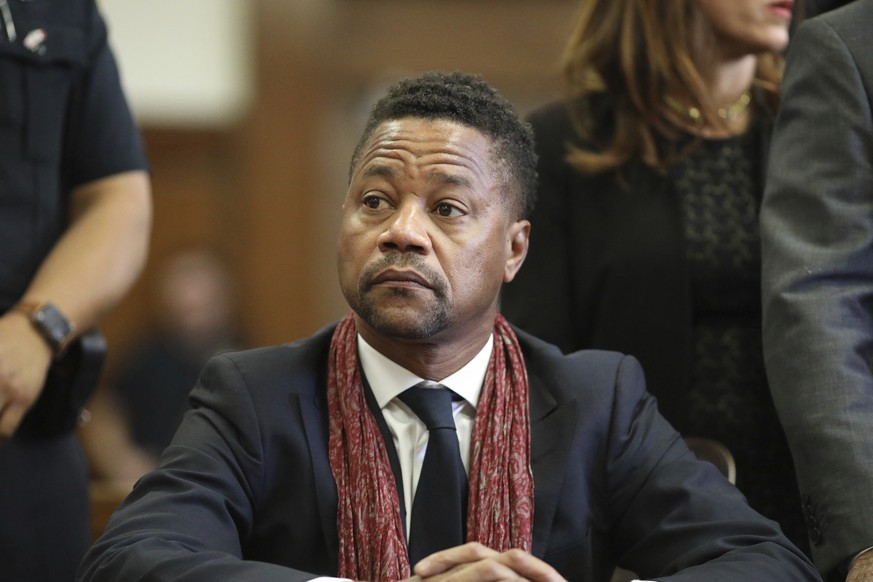 Actor Cuba Gooding Jr. appears in court, Jan. 22, 2020, in New York. Gooding Jr. pleaded guilty Wednesday, April 13, 2022 to one count of forcible touching in a protracted criminal case accusing the O ...