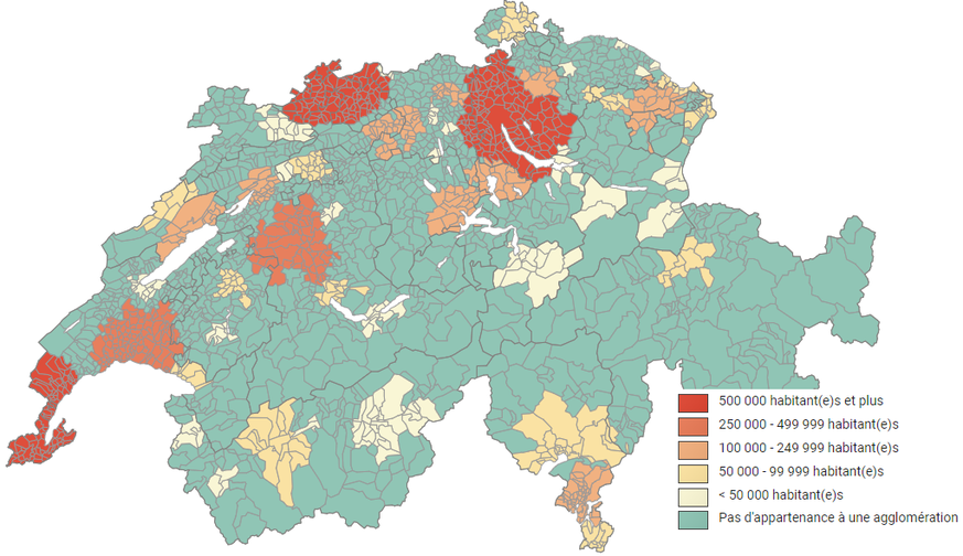 En une décennie, dix nouvelles villes et trois agglomérations sont nées en Suisse, selon l&#039;Office fédéral de la statistique. Voici comment les Helvètes ont décidé de vivre.