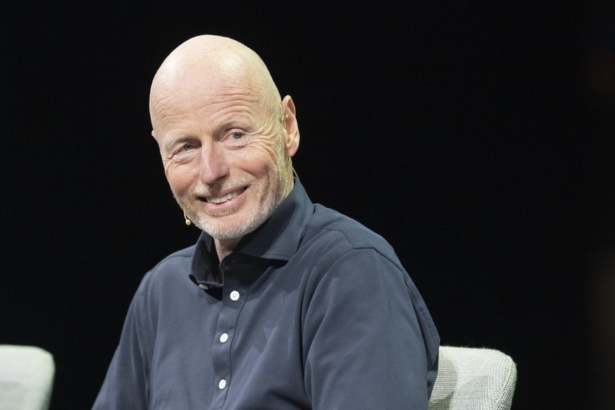 CEO von Ringier, Marc Walder bei einem Podiumgespraech anlaesslich des Swiss Media Forum vom Donnerstag, 15. Mai 2025 im KKL in Luzern. (KEYSTONE/Urs Flueeler).