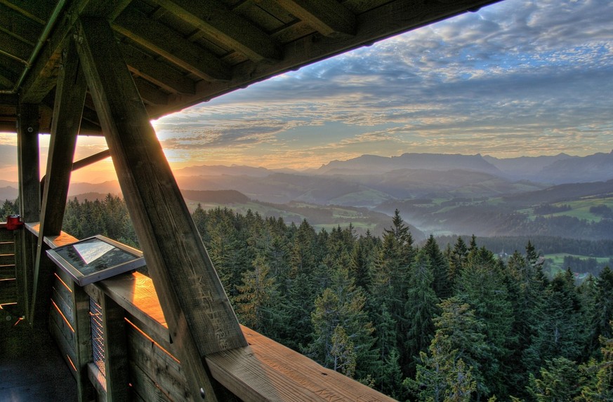 Rauszeit Aussichtstürme Chuderhüsi Emmental Schweiz