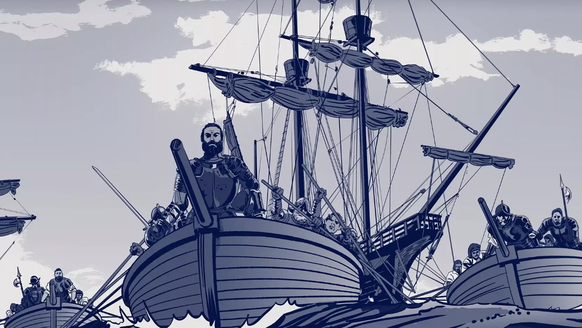 La série d'Arte mêle habilement images d'aujourd'hui, planches de dessin et entretiens avec des spécialistes de l'histoire et de la navigation.