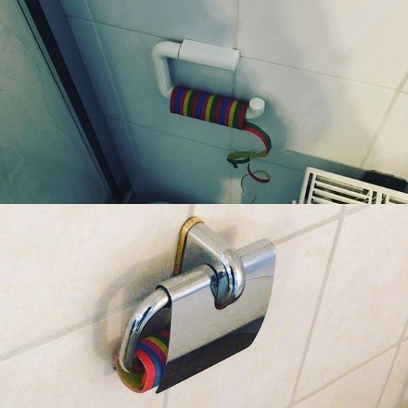 Le papier toilette devrait peut-être être laissé à portée de main... image: instagram.