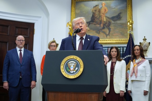 President Donald Trump speaks during an event on prescription drug prices in the Roosevelt Room of the White House, Friday, Dec. 19, 2025, in Washington. (AP Photo/Evan Vucci)
Donald Trump