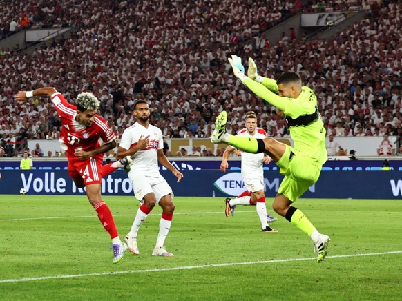 Luis Diaz (à gauche), arrivée en provenance de Liverpool durant l&#039;intersaison, a inscrit le 2-0 pour le Bayern.