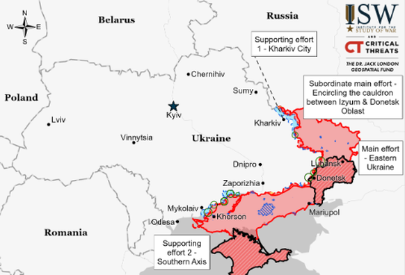 Ukraine Krieg Entwicklung seit 24. Februar
6. September