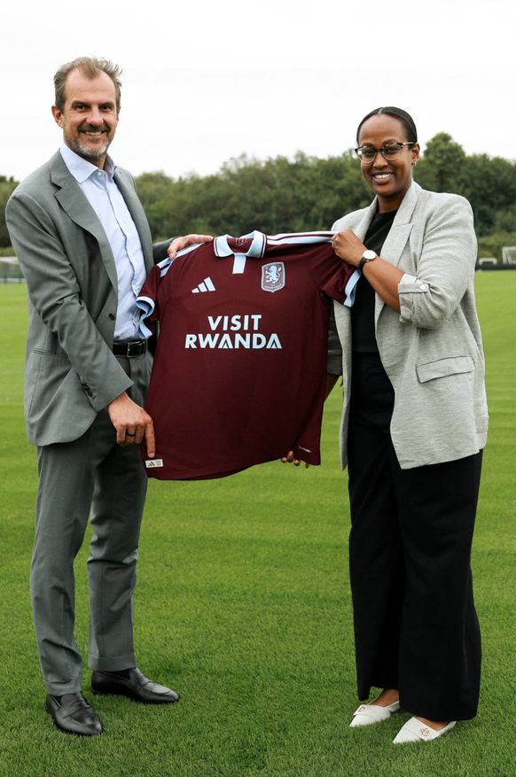 Aston Villa conclut un accord de sponsoring avec Visit Rwanda.