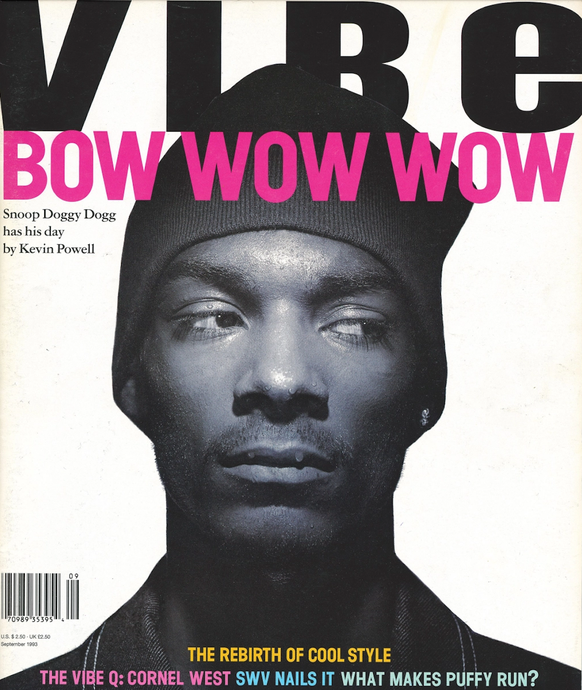 Le premier numéro de Vibe, avec Snoop Dogg en couverture, septembre 1993.