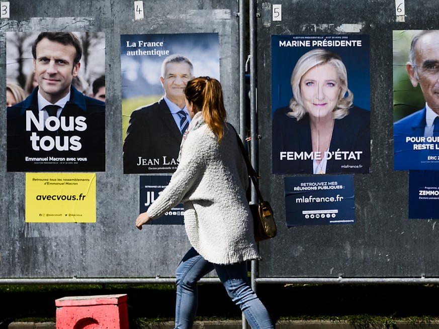 Emmanuel Macron et Marine Le Pen sont donnés vainqueurs du premier tour de la présidentielle par les sondages (archives).