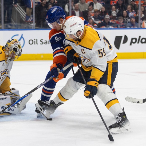 Roman Josi a passé près de 29 minutes sur la glace contre Edmonton