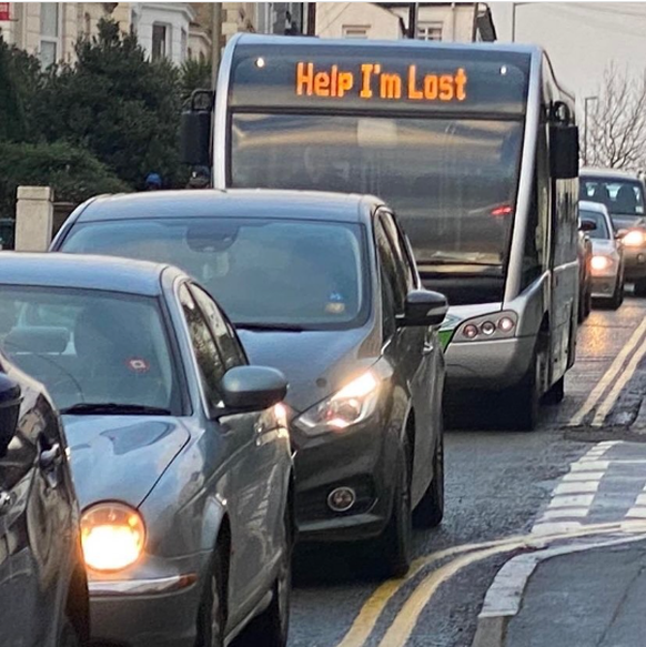 Lustiger Bus im faildienstag: Help I&amp;#039;m lost