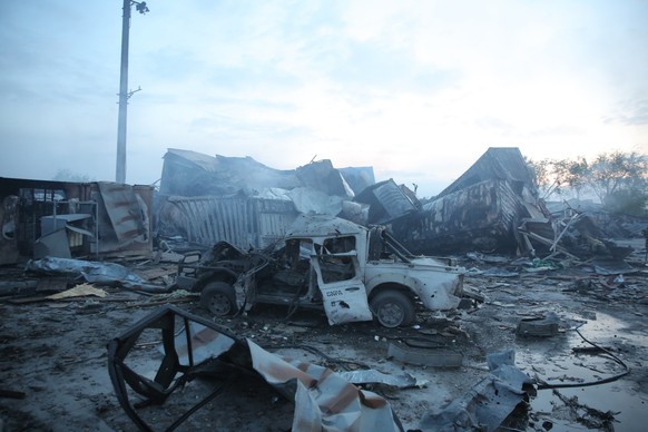 epa12826454 A view of the destruction at the scene of alleged Pakistani airstrikes in Kabul, Afghanistan, 17 March 2026. Afghan authorities alleged that Pakistani strikes targeted a drug addiction tre ...