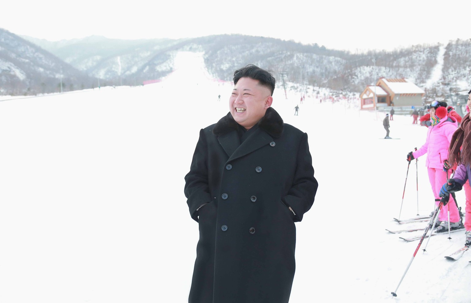 North Korean leader Kim Jong Un visits the newly built ski resort in the Masik Pass region, in this undated photo released by North Korea&amp;#039;s Korean Central News Agency (KCNA) in Pyongyang on D ...