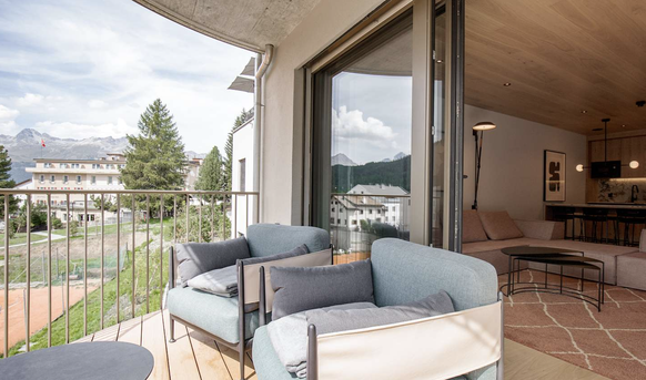 Zimmer mit Balkon Sunstar Pontresina neue Hotels 2025 Rauszeit