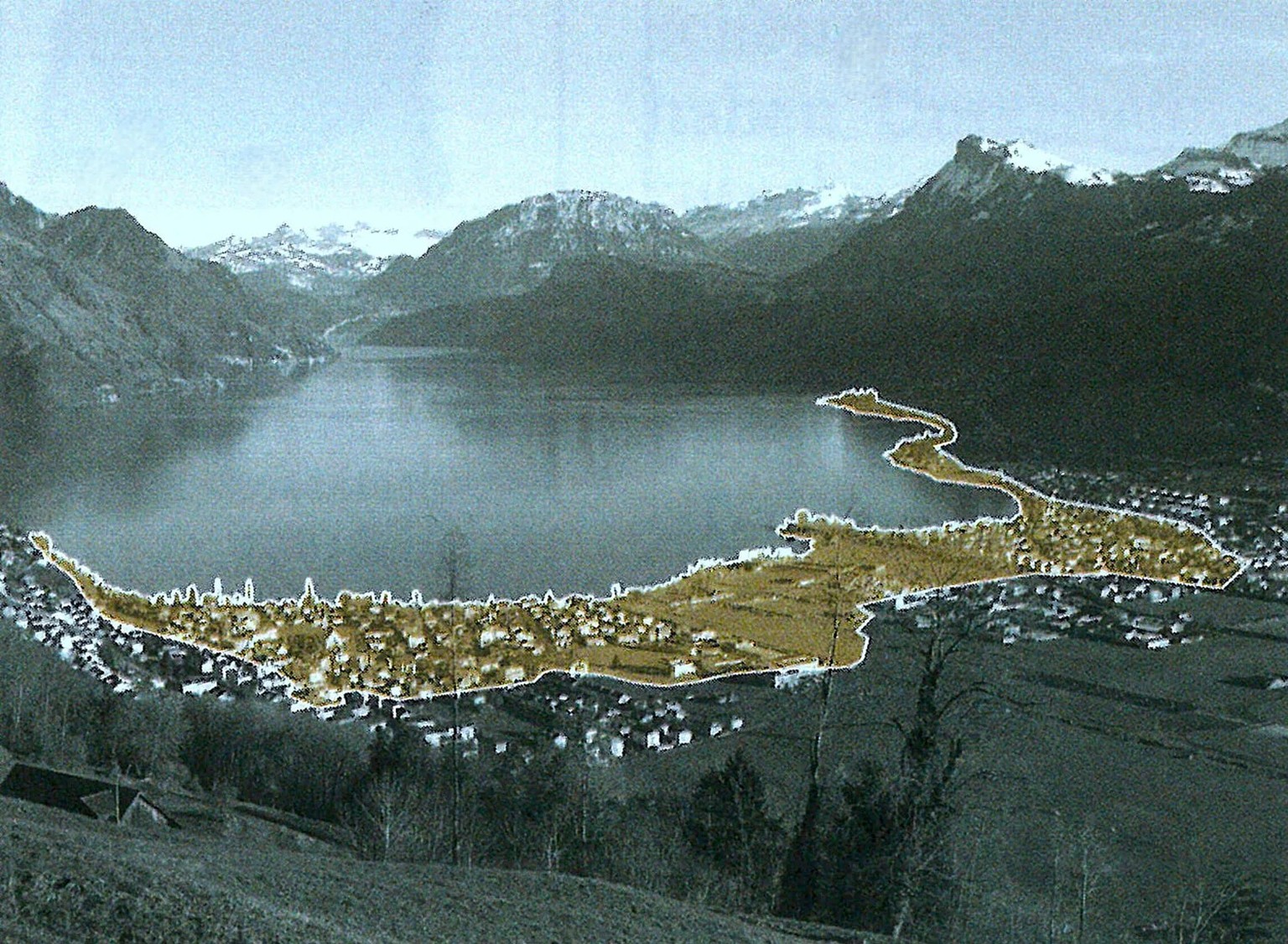 Visualisation de la crue de 1601 dans l’environnement actuel, aux alentours d’Ennetbürgen/Buochs.
https://swisscovery.slsp.ch/permalink/41SLSP_UBE/1t2g88m/alma99116790538305511