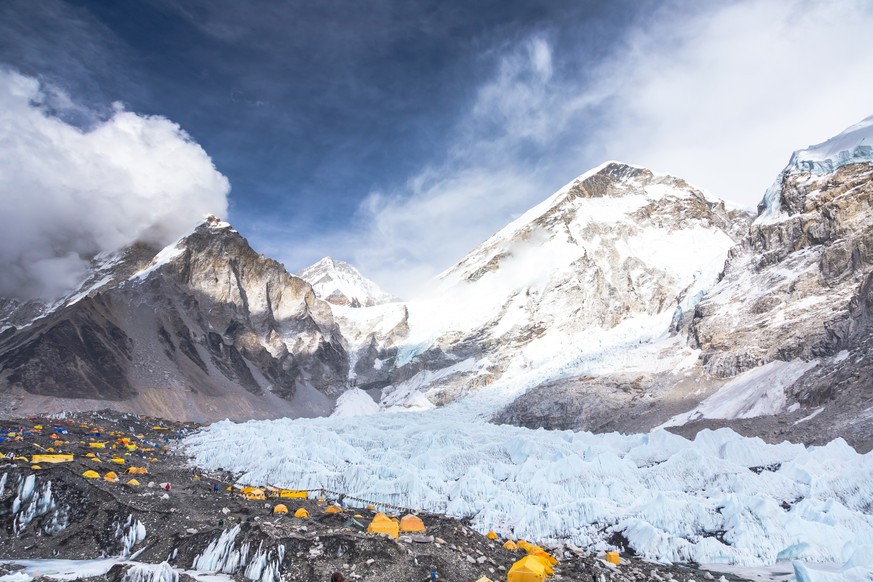 Le glacier du Khumbu.