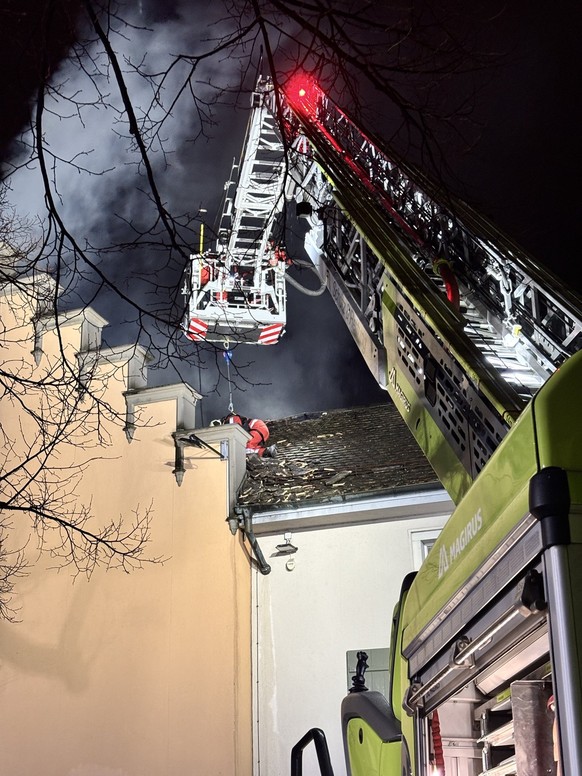 Les pompiers en action.