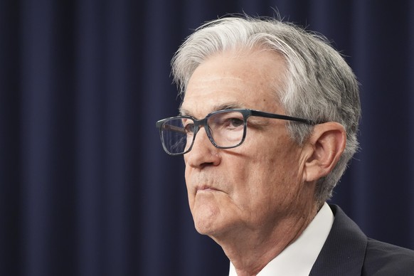 Federal Reserve Chairman Jerome Powell speaks during a news conference following the Federal Open Market Committee meeting, Wednesday, May 7, 2025, at the Federal Reserve in Washington. (AP Photo/Jacq ...