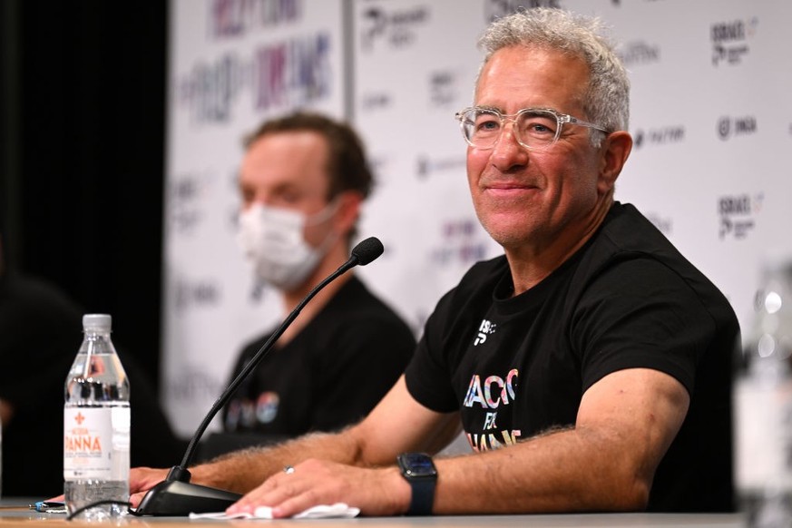 COPENHAGEN, DENMARK - JUNE 30: Sylvan Adams Team Israel - Premier Tech owner attends to the media press during the 109th Tour de France 2022 - Press Conferences / #TDF2022 / #WorldTour / on June 30, 2 ...