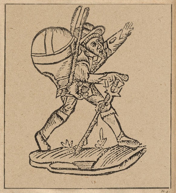Illustration de Gargantua tirée de l&#039;édition originale du conte publiée anonymement en 1532.