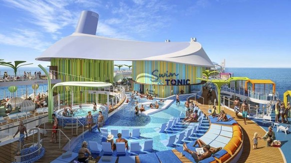 Swim&amp;Tonic est la première piscine de la compagnie à être dotée d'un bar.