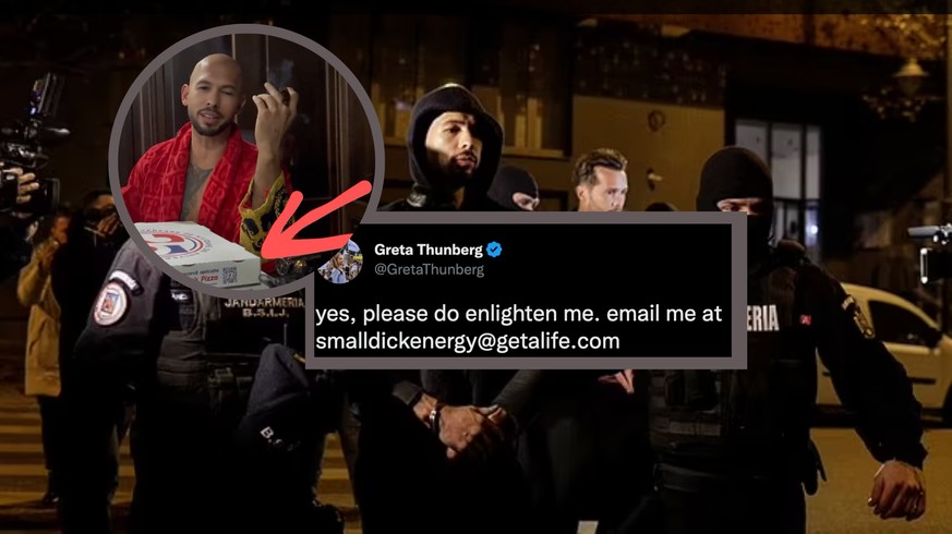 Andrew Tate arrêté par la police roumaine après son clash avec Greta