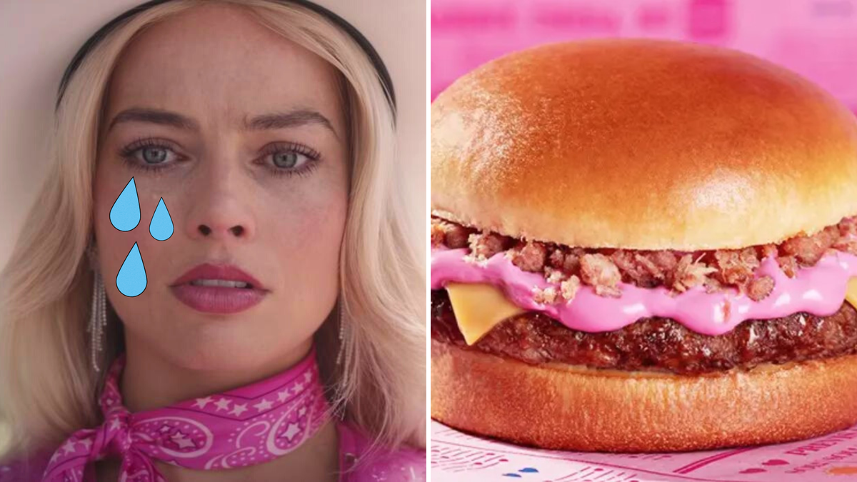 Crie um hambúrguer Burger King Barbie com molho rosa