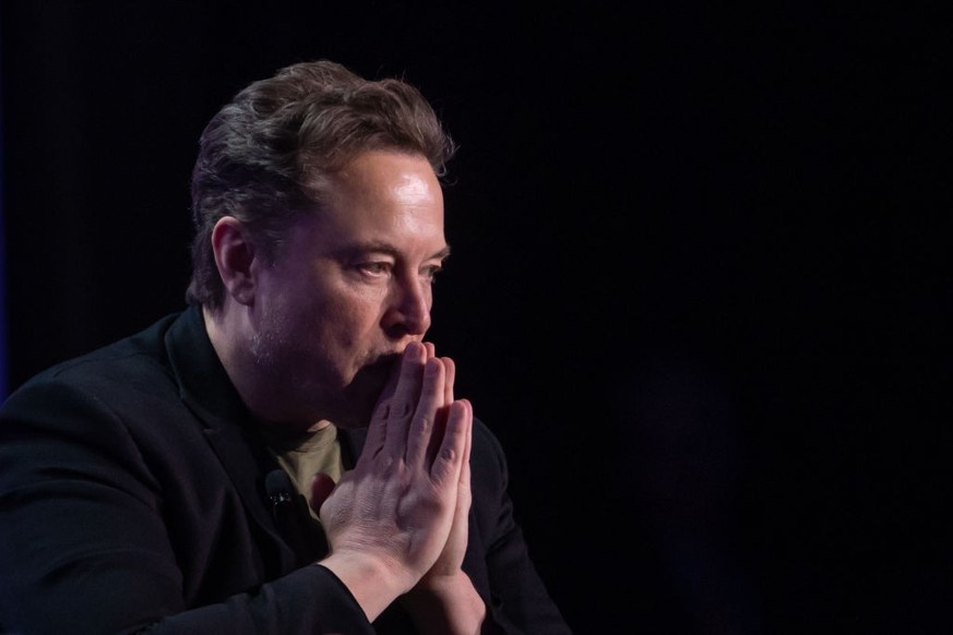 BEVERLY HILLS, CALIFORNIA - MAY 6: Elon Musk, co-founder of Tesla and SpaceX and owner of X Holdings Corp., speaks at the Milken Institute&#039;s Global Conference at the Beverly Hilton Hotel,on May 6 ...