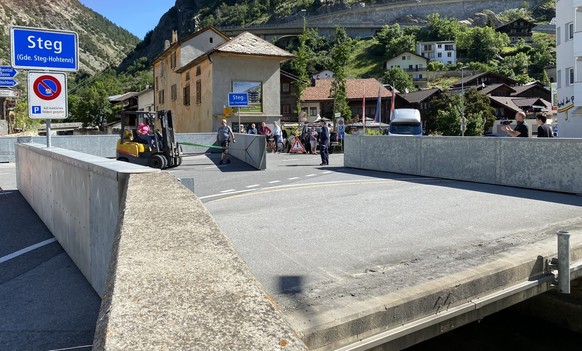 Le pont fermé à la circulation, que les autorités ont rouvert à 10h.