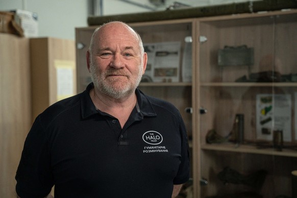 Pete Smith, responsable national de HALO Trust Ukraine.