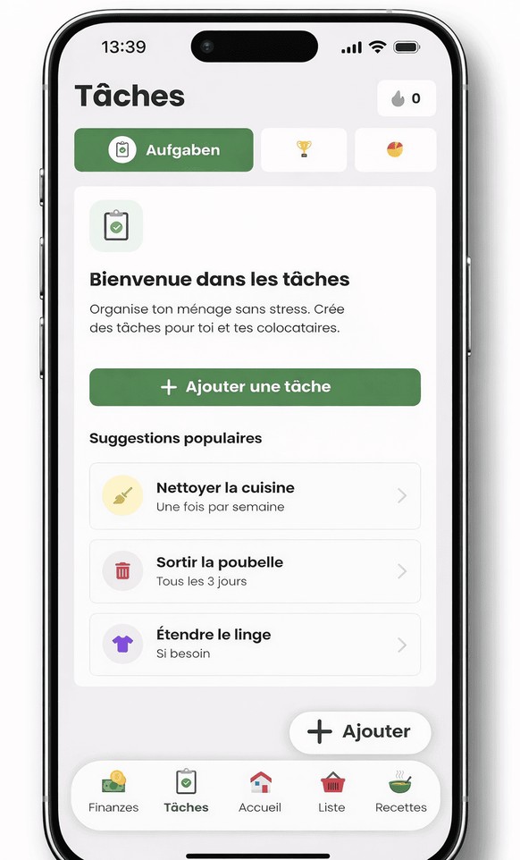 D'abord, on choisit ses tâches.