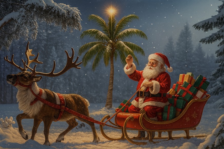 En hommage aux origines orientales de Saint Nicolas (il est né en Turquie avant que ses reliques ne parviennent en Europe).