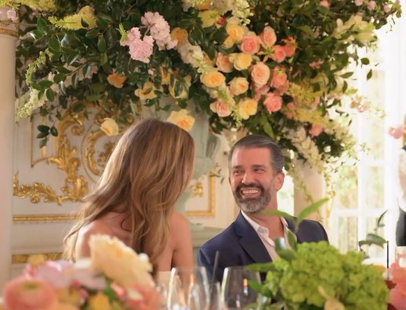 Bettina Anderson et Don Jr lors de leur fête pré-nuptiale.