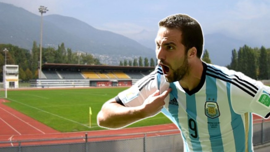 Juste avant de rejoindre le Real Madrid fin 2006, Gonzalo Higuain avait officiellement signé au FC Locarno, en 2e division suisse.