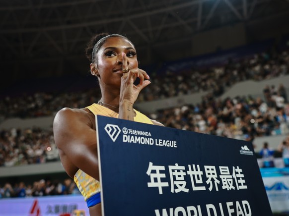 Masai Russell a signé le 2e temps de l'histoire sur 100 m haies samedi