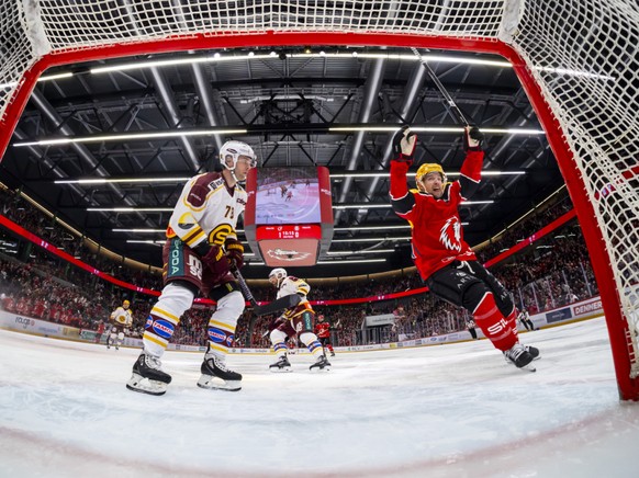 Austin Czarnik fête le 2-0 des Lausannois