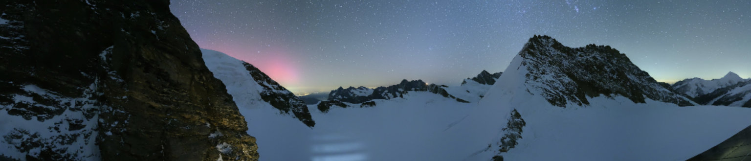 Aurores boréales en Suisse, au Säntis
