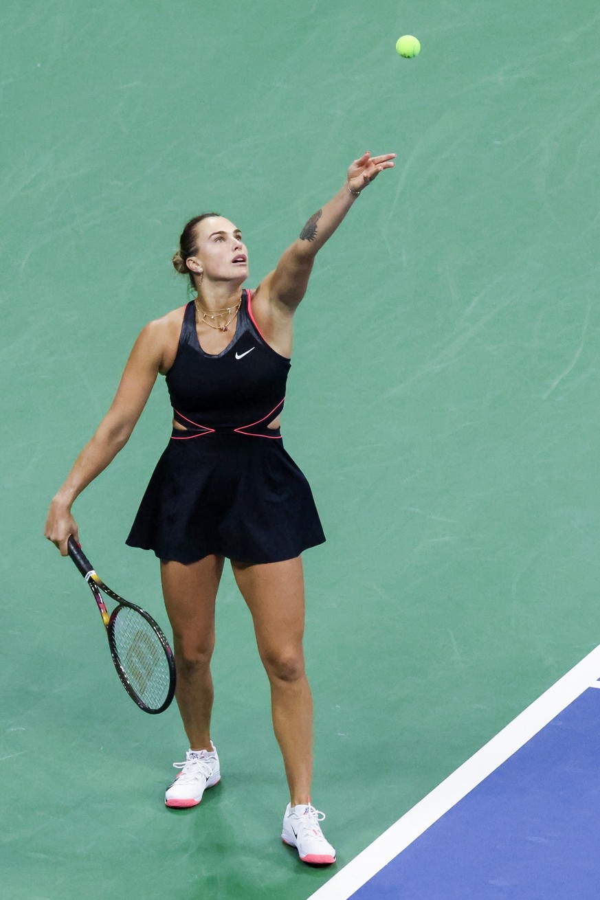 Aryna Sabalenka during US Open 2025 tennis tournament in New York USA on 4 September 2025. (Photo by Foto Olimpik/NurPhoto via Getty Images)