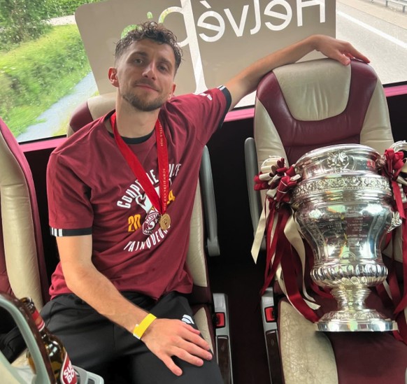 La Coupe de Suisse 2024, premier trophée remporté par «Micha» avec Servette.