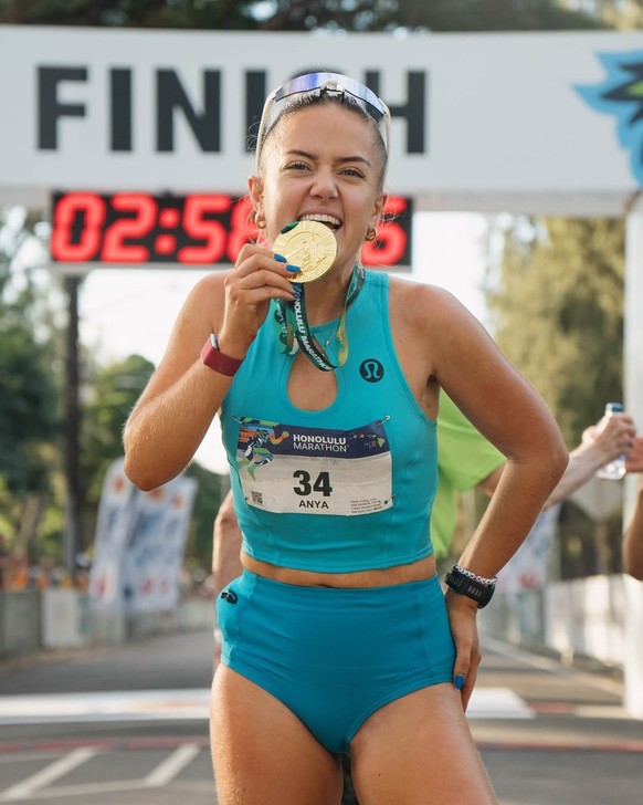 La Britannique lors du marathon d'Honolulu, en décembre dernier, où elle a terminé 9e juste après le marathon de Valence.