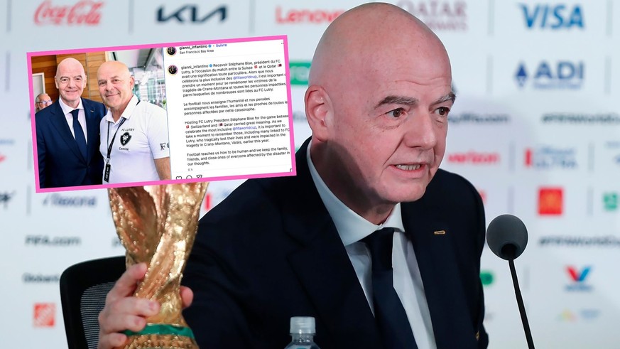 Gianni Infantino, le président de la Fifa, a invité le président du FC Lutry et a publié un message sur les réseaux sociaux.