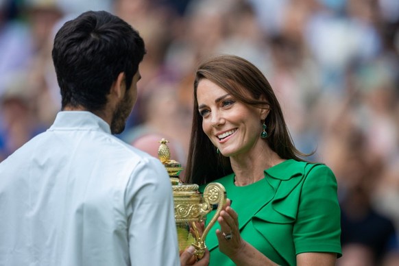 L&#039;an dernier, Kate avait remis le trophée entre les mains de Carlos Alcaraz.