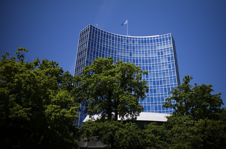 FILE - The United Nation flag waves in the wind on the top of an UN building in Geneva, Switzerland Monday, June 14, 2021. A veteran Russian diplomat to the U.N. Office at Geneva says he handed in his ...