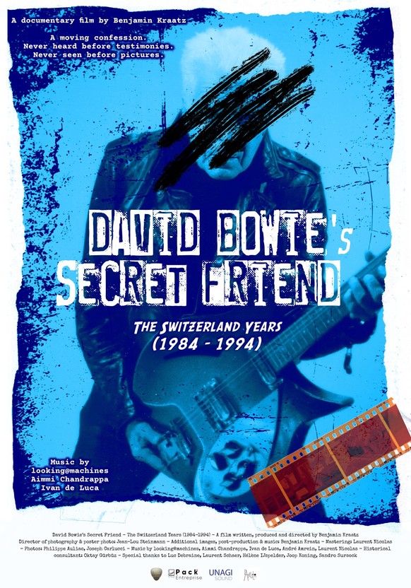 L'affiche du court-métrage consacré au témoignage de l'ami secret de David Bowie en Suisse de 1984 à 1994.